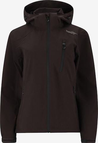 Veste outdoor Weather Report en marron : devant