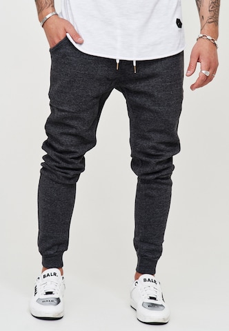 behype Slim fit Pants 'JOGGERY' in Grey: front
