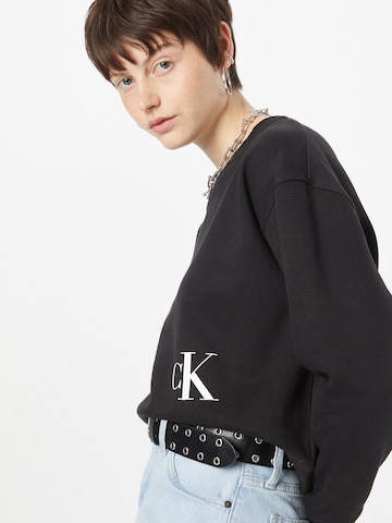 Calvin Klein Jeans Sweatshirt in Schwarz