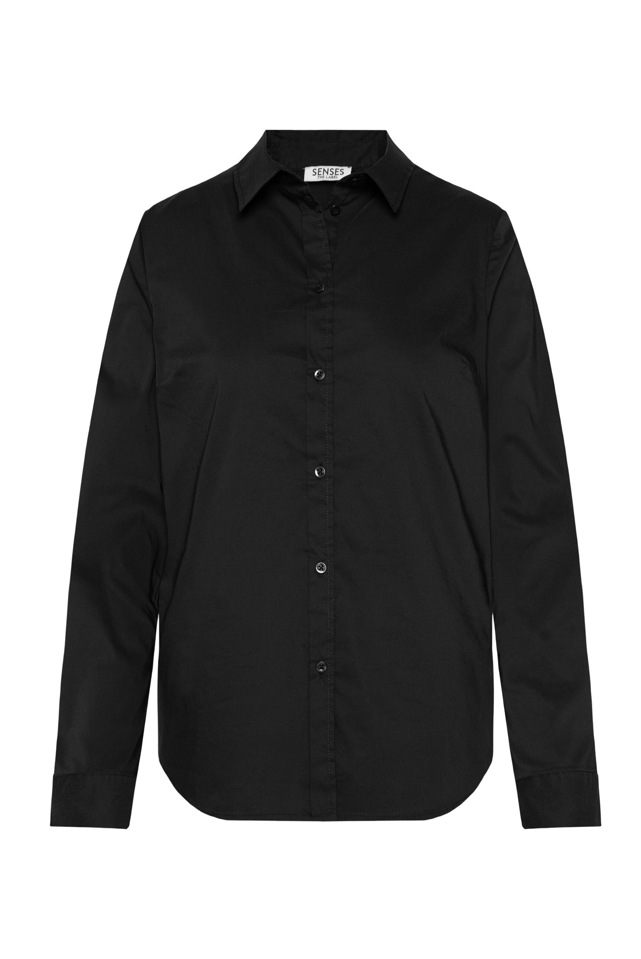 SENSES.THE LABEL Blouse in Black: front