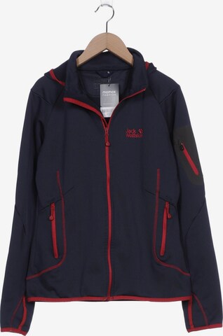 JACK WOLFSKIN Sweatshirt & Zip-Up Hoodie in L in Blue: front