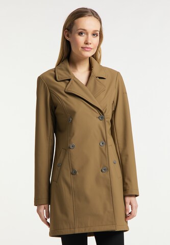 DreiMaster Klassik Between-Seasons Coat in Brown: front