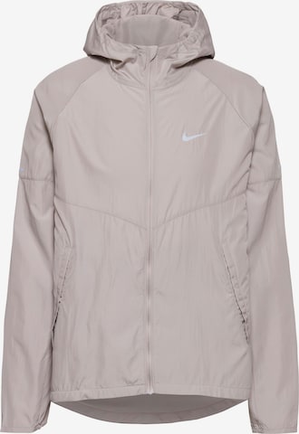 NIKE Athletic Jacket 'RPL Miler' in Beige: front