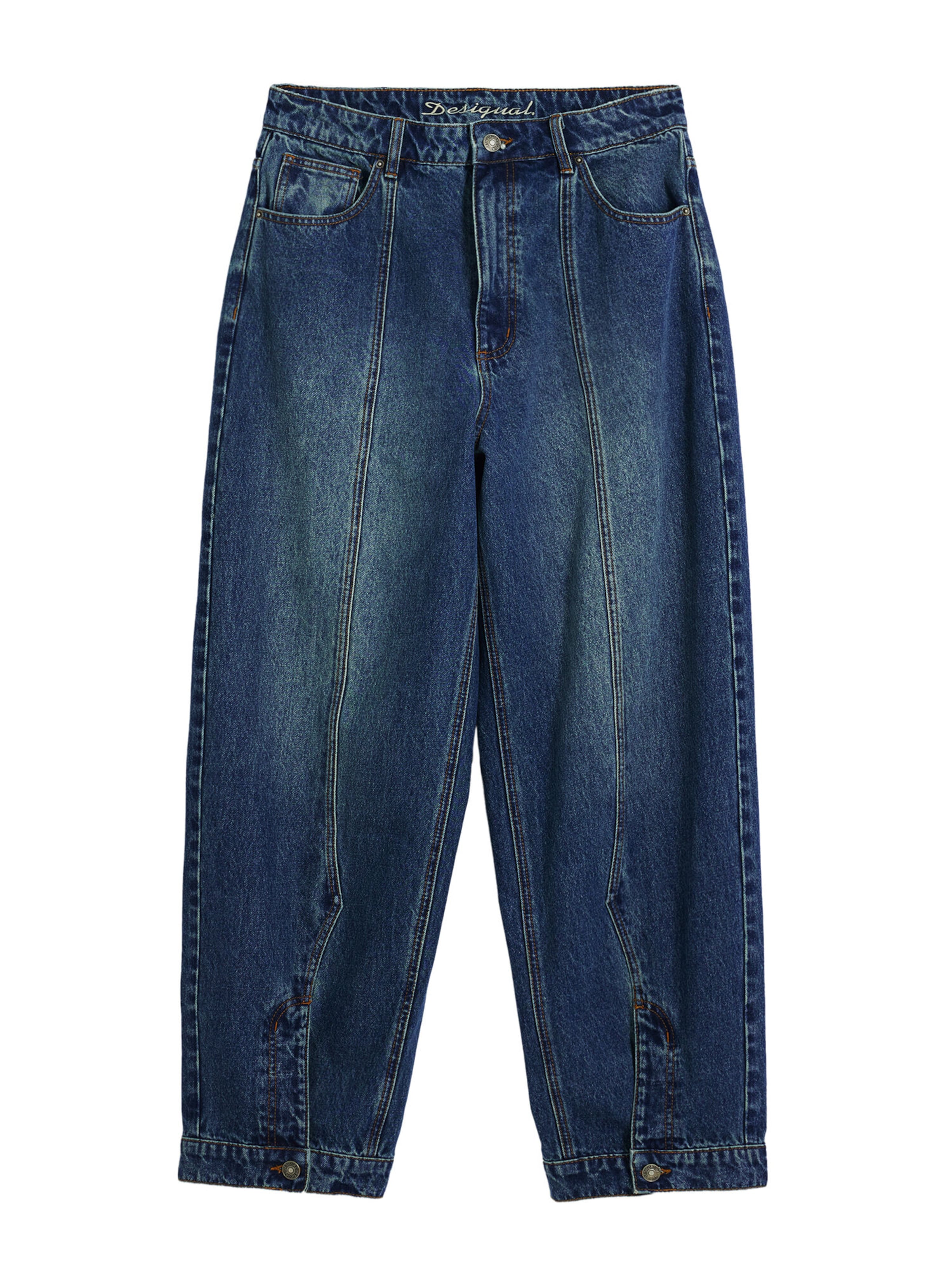 Desigual Baggy Jeans in Blau: Vorderseite