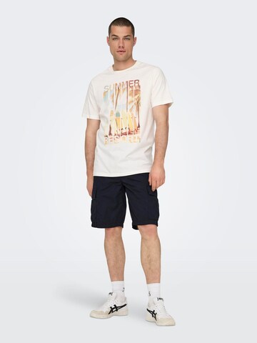 Only & Sons Regular Cargo trousers 'LOC' in Blue