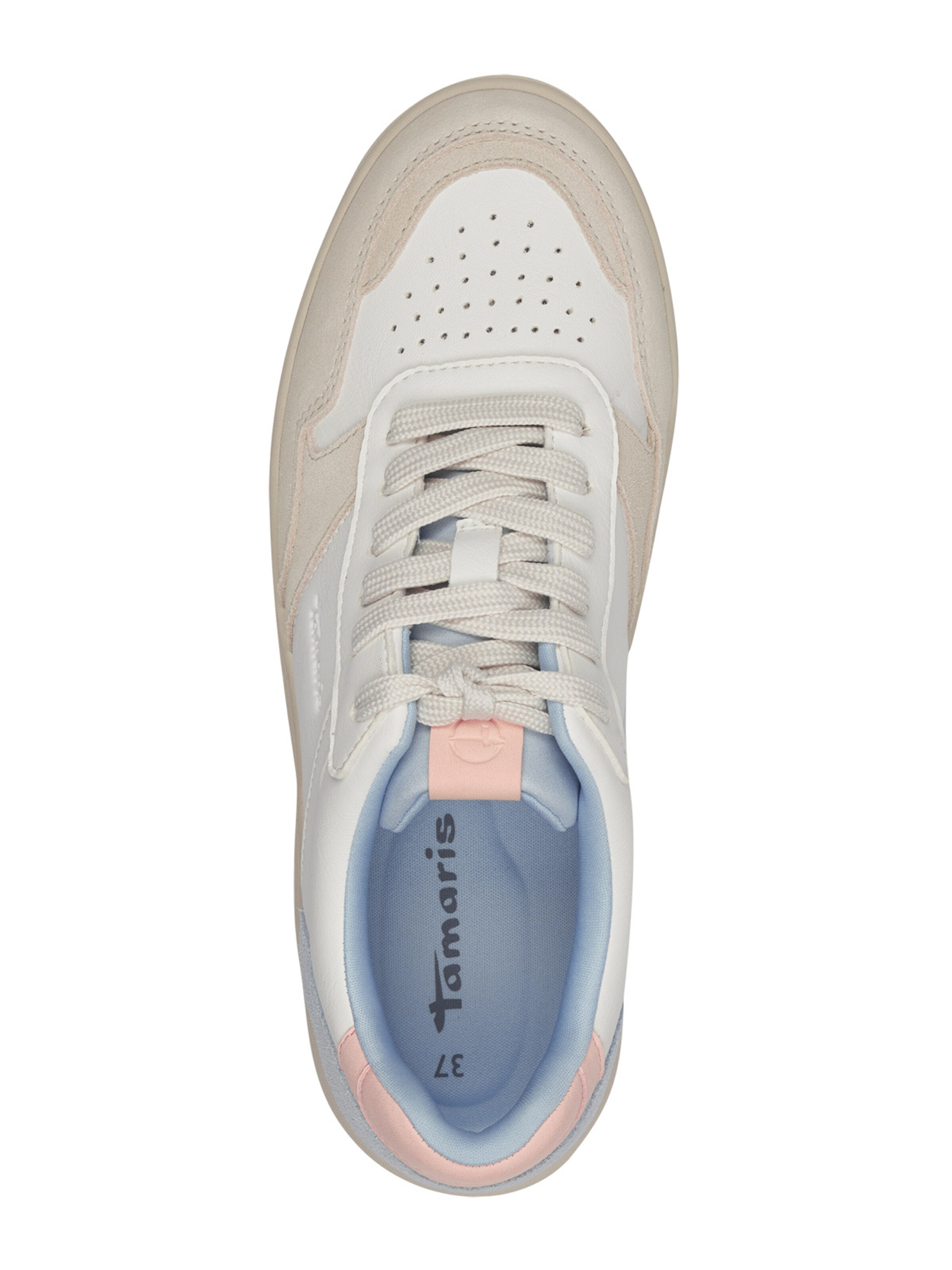 Tamaris Σνίκερ χαμηλό σε λευκό