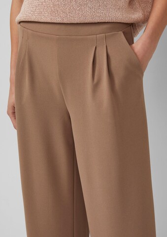Wide Leg Pantalon s.Oliver en marron