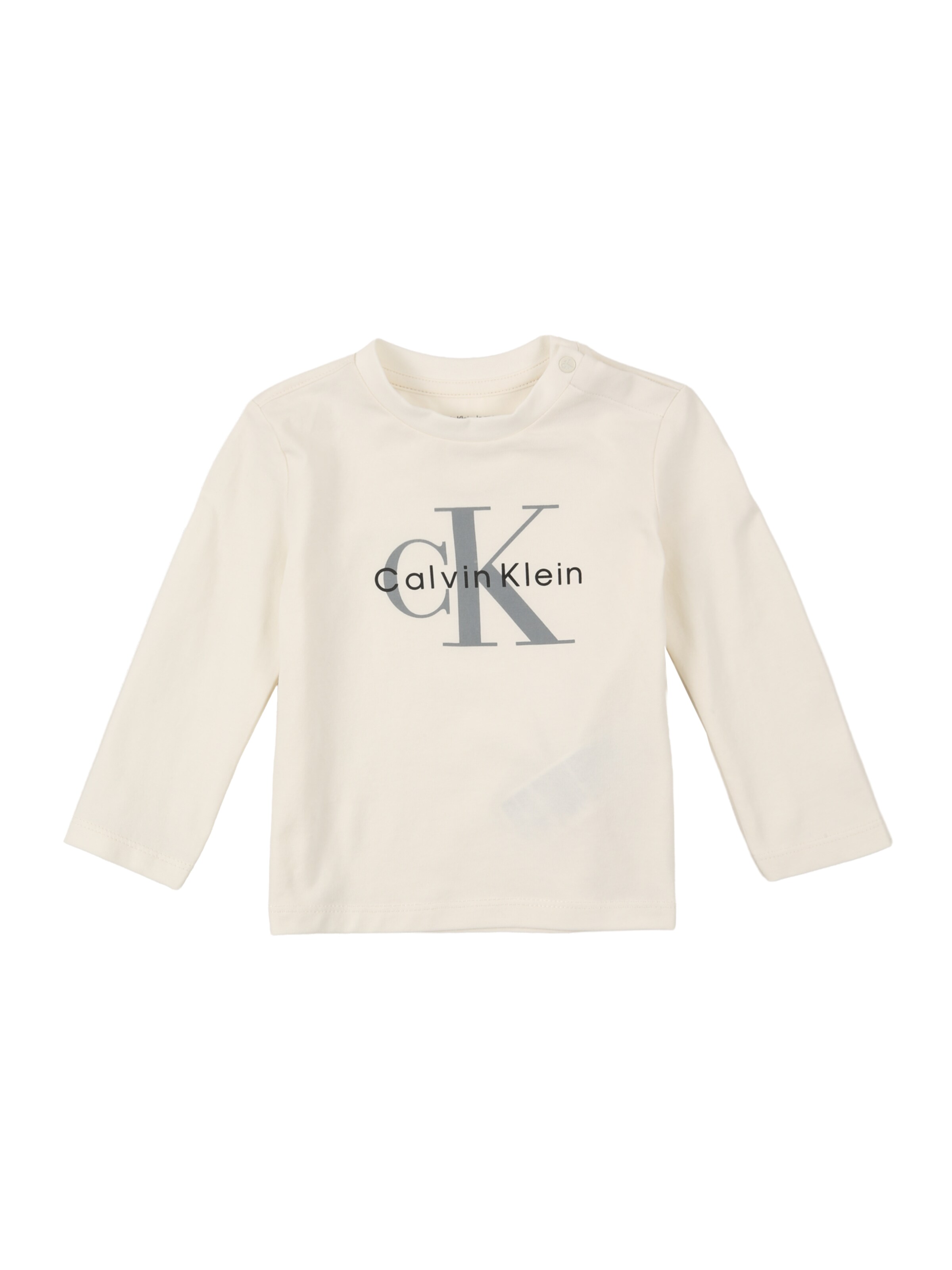 Calvin Klein Jeans Shirt in Wit: voorkant