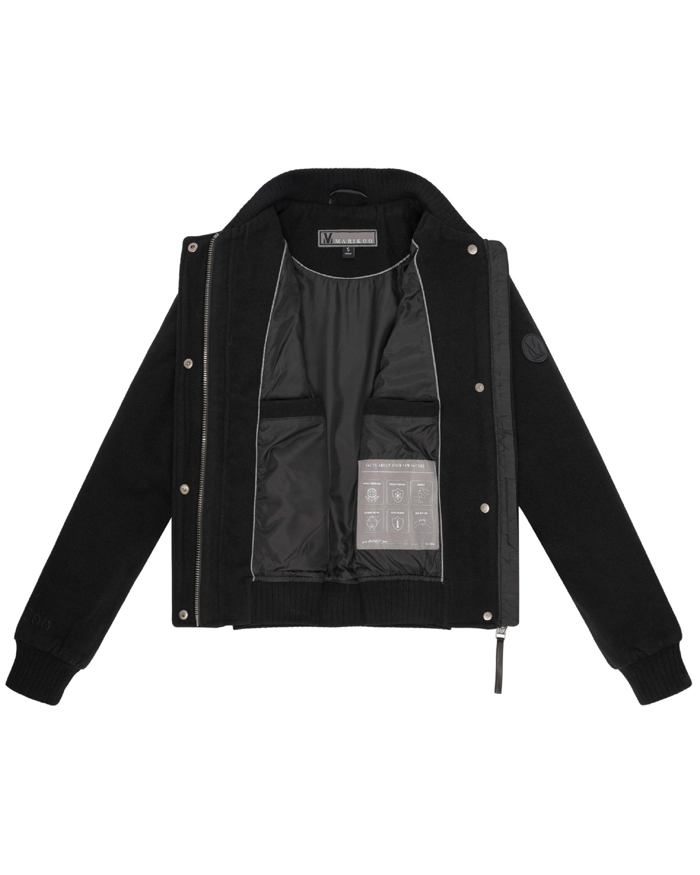 MARIKOO Демисезонная куртка 'Zunaa 16' в Черный