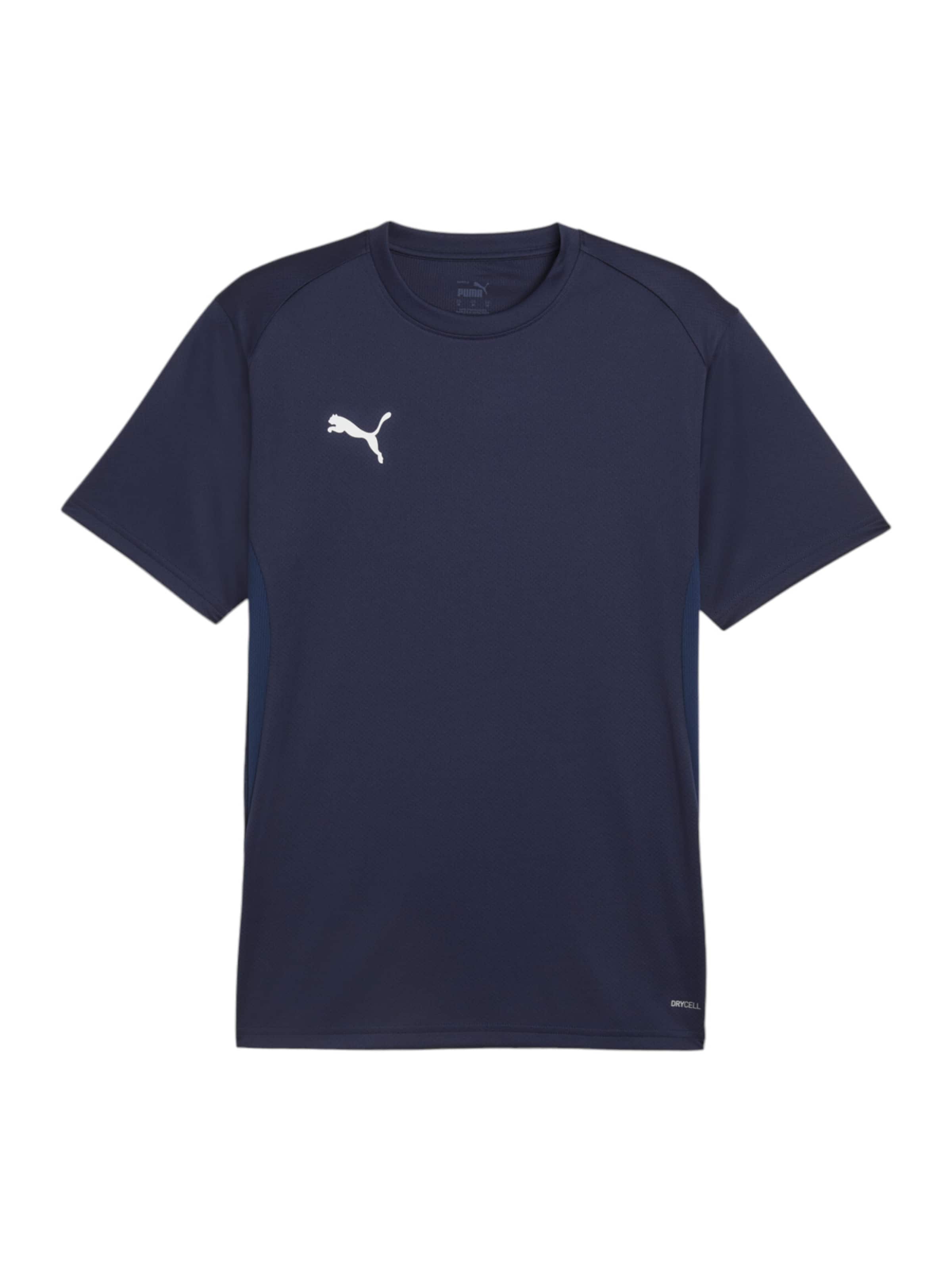 PUMA Λειτουργικό μπλουζάκι 'TeamGOAL' σε μπλε: μπροστά