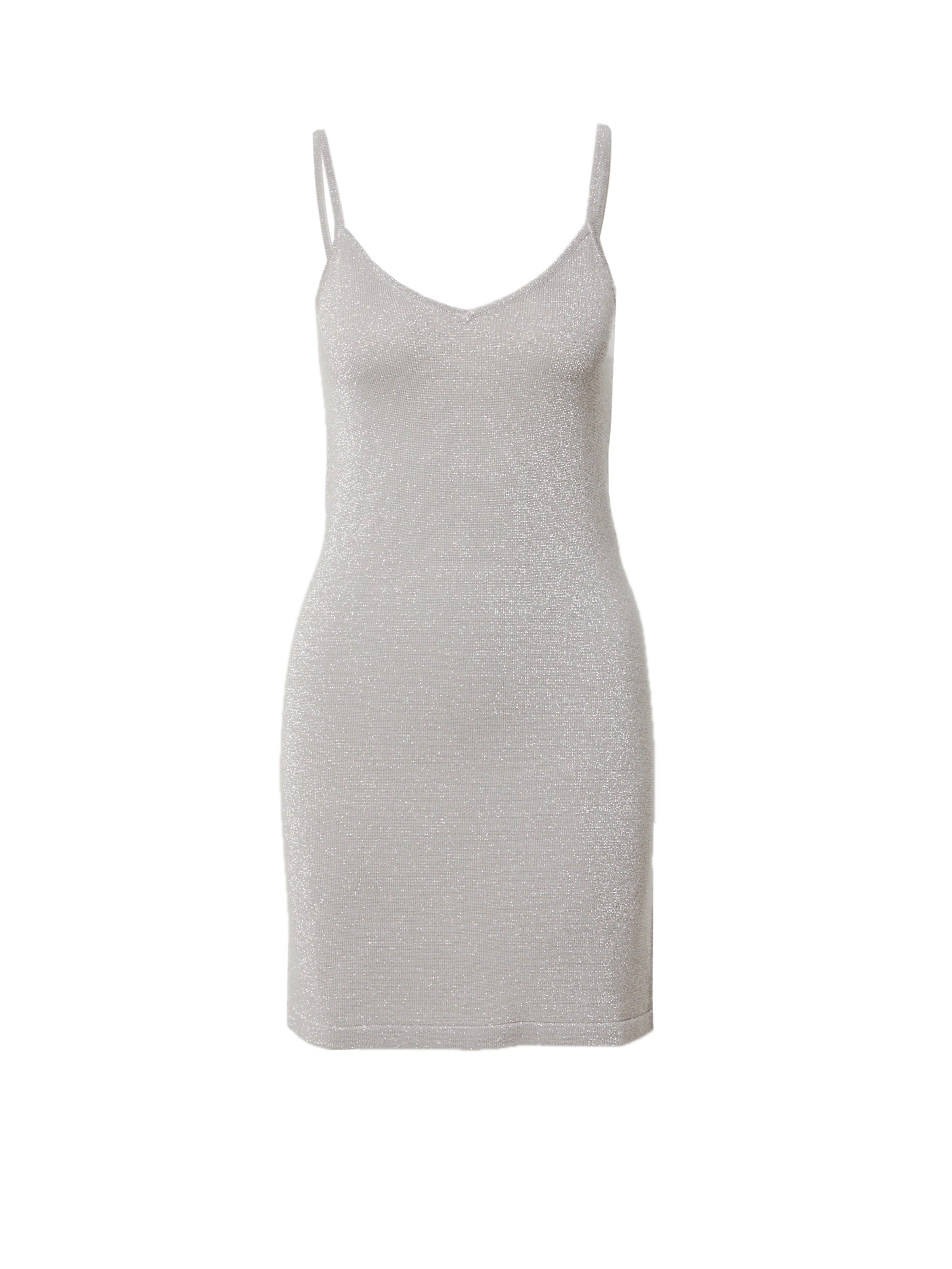 NA-KD Cocktailjurk in Zilver: voorkant