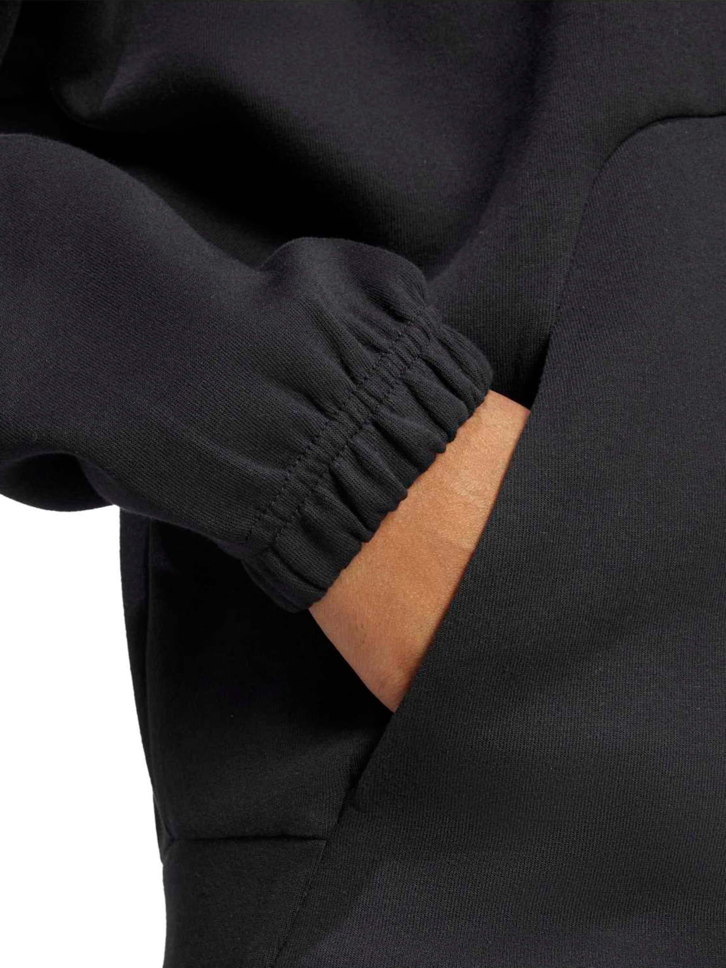 ADIDAS SPORTSWEAR Спортна жилетка с качулка 'Future Icons' в черно