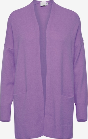 Cardigan 'IHAlpa' ICHI en violet : devant