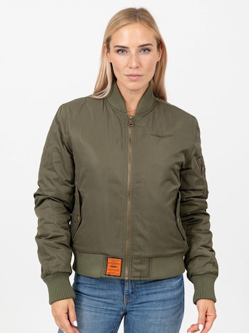 Bombers Between-Season Jacket in Green: front
