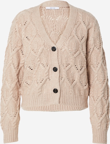ABOUT YOU Knit Cardigan 'Victoria' in Beige: front
