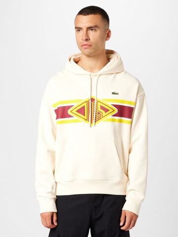 LACOSTE Sweatshirt in Weiß: Vorderseite