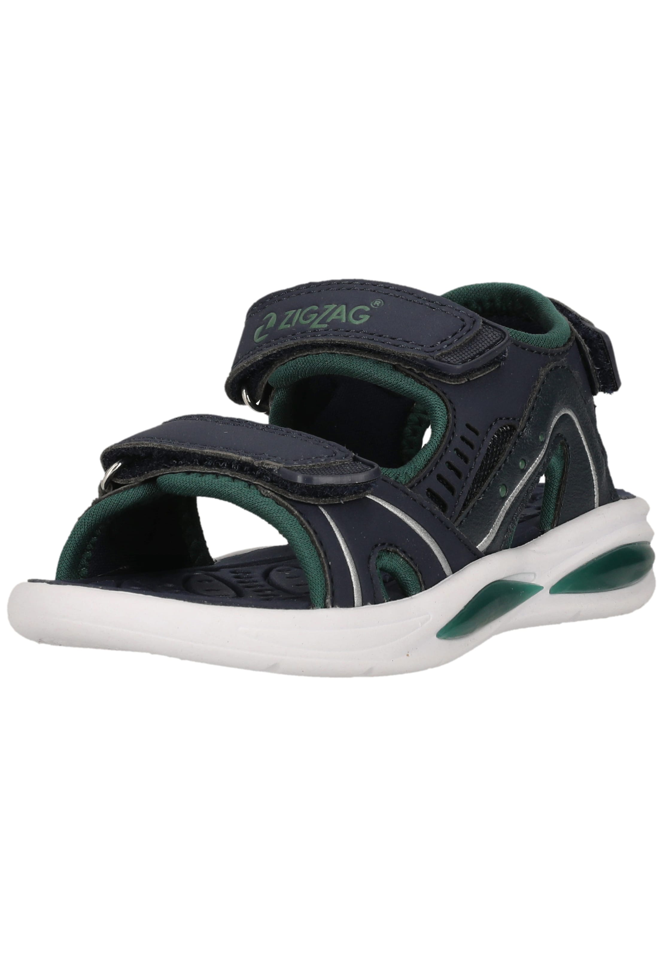 ZigZag Sandal 'Trice' in Green: front