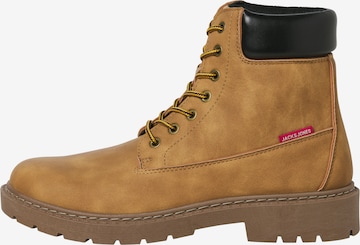 Bocanci cu șireturi 'JFWTHAMES' de la JACK & JONES pe galben: față