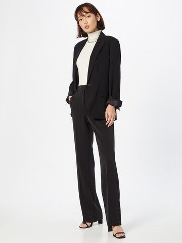 Sisley Regular Trousers with creases in Black