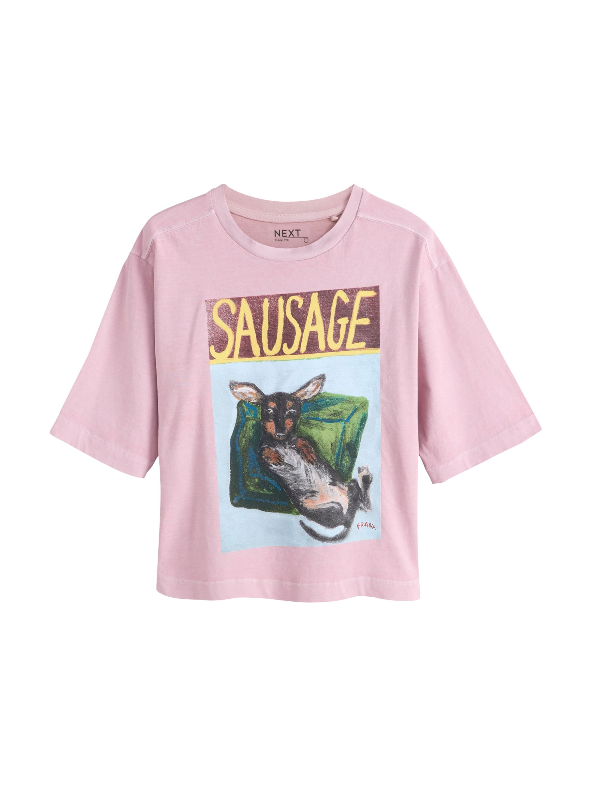 T-shirt Next en rose : devant