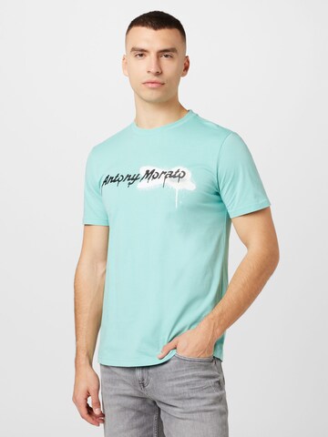 T-Shirt ANTONY MORATO en bleu : devant