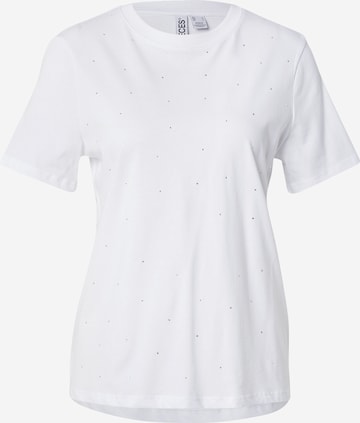 balta PIECES Marškinėliai 'PCRIA': priekis