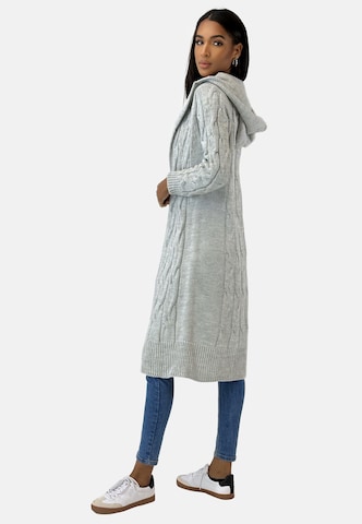 Elara Knitted Coat in Grey