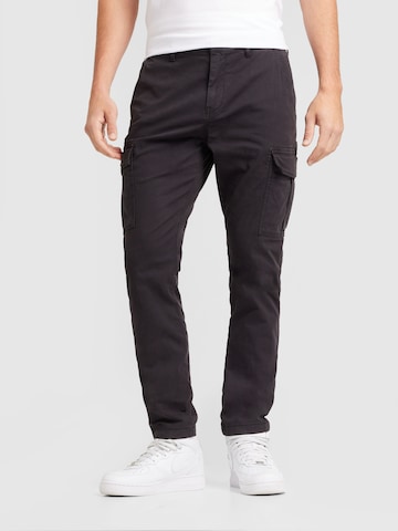 Tommy Jeans Regular Cargo trousers 'AUSTIN' in Black: front