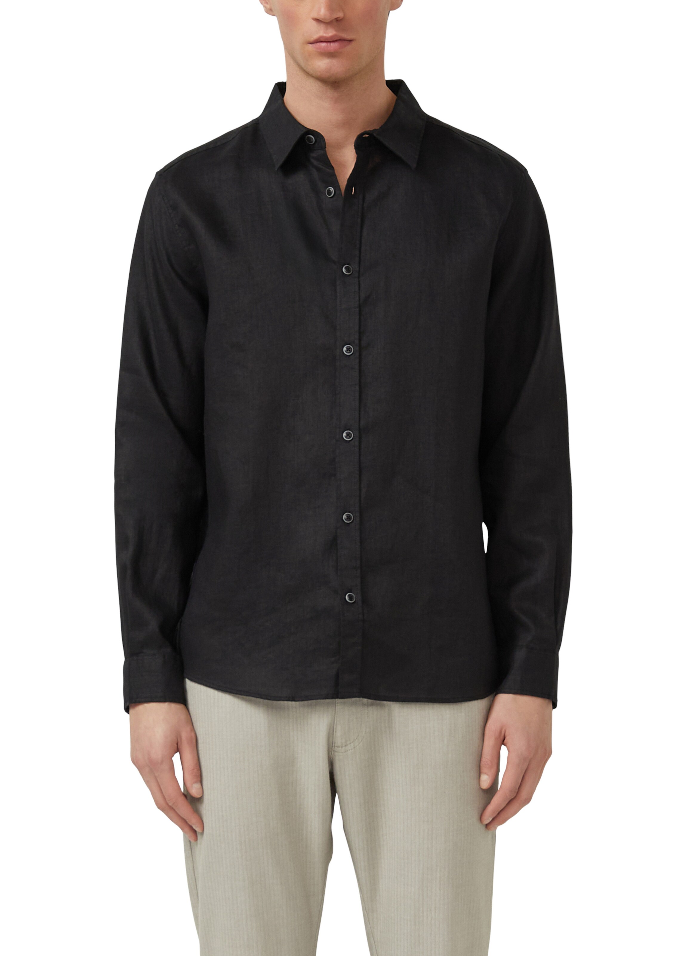 s.Oliver Regular Fit Hemd in Schwarz
