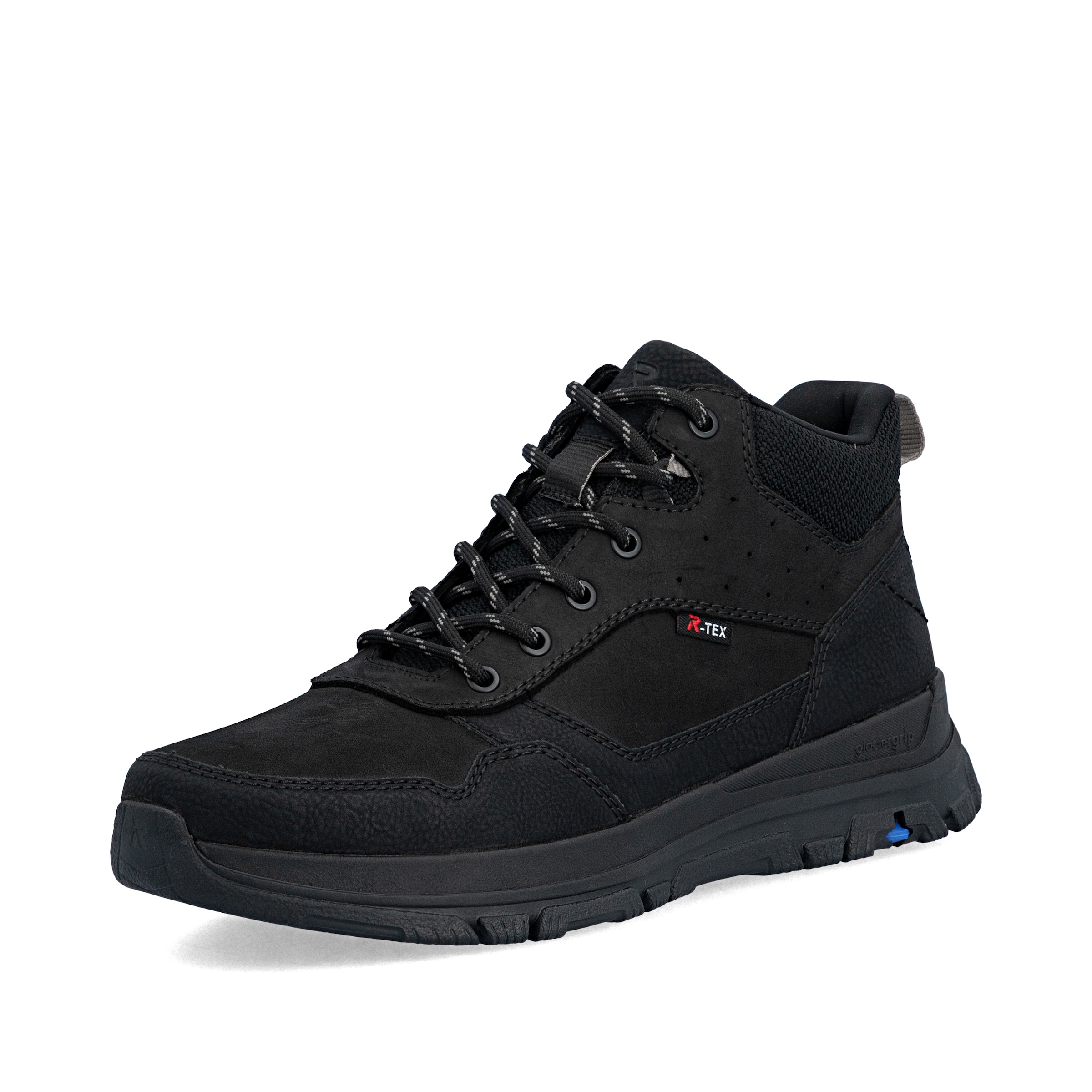 Bottes à lacets Rieker en noir : devant