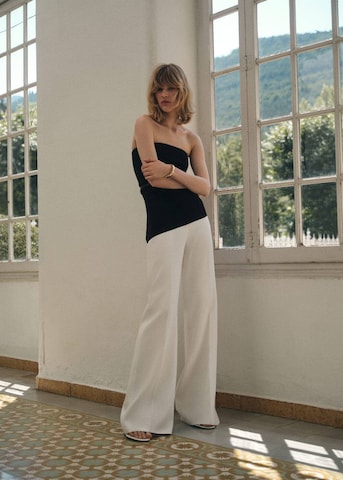 MANGO Wide Leg Hose 'Harry' in Weiß