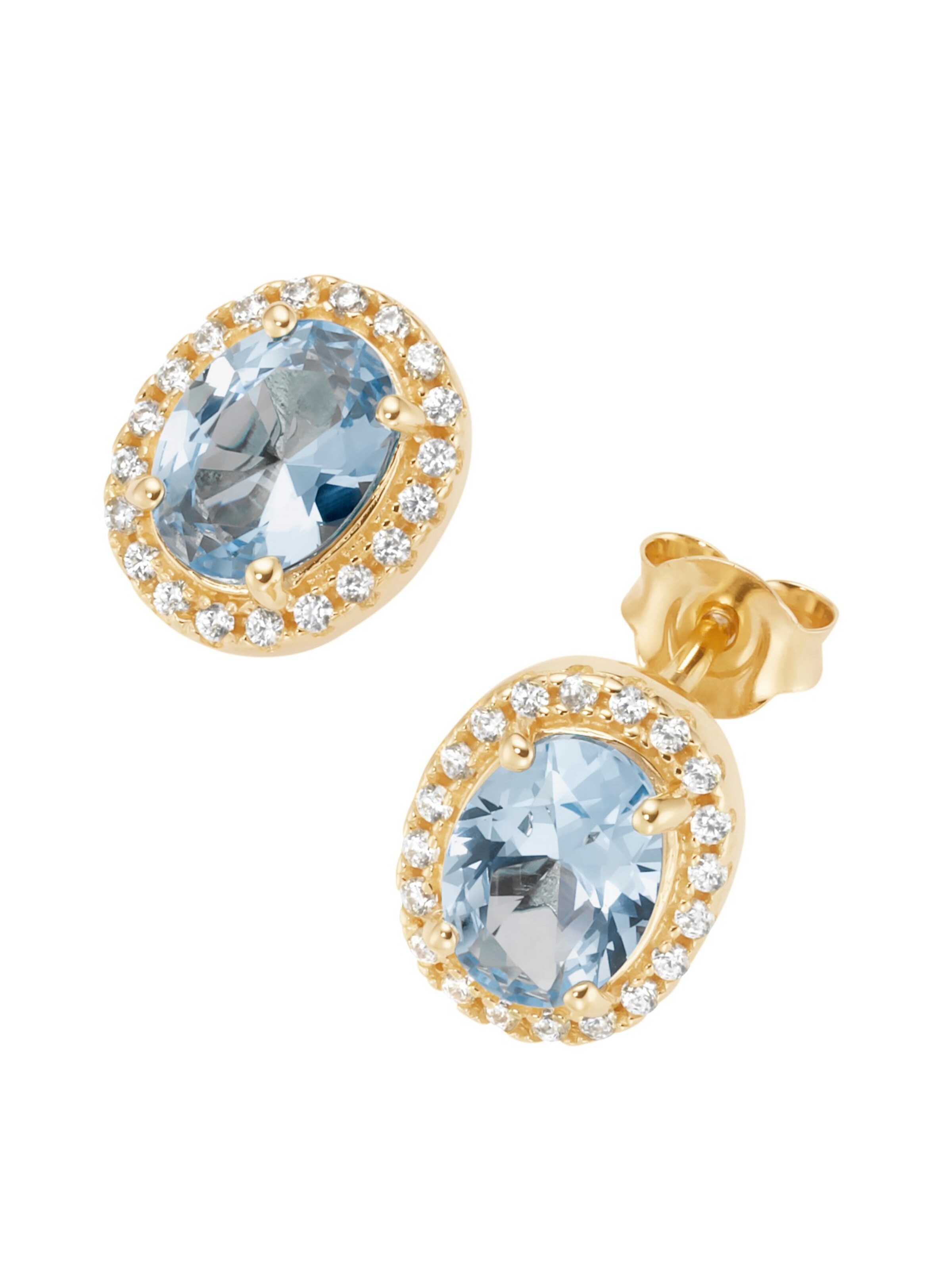 Smart Jewel - Pendientes en oro: frente