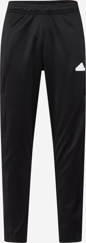 Coupe slim Pantalon de sport 'Tiro' ADIDAS SPORTSWEAR en noir : devant