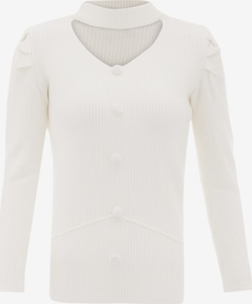 caneva Sweater in White: front