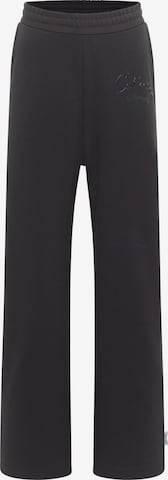 Carlo Colucci Regular Pants 'Dyda' in Black: front