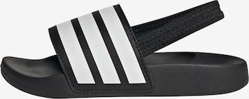 ADIDAS SPORTSWEAR - Zapatos abiertos 'Adilette' en negro: frente