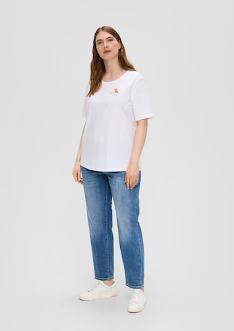 T-shirt s.Oliver Red Label Big & Tall en blanc