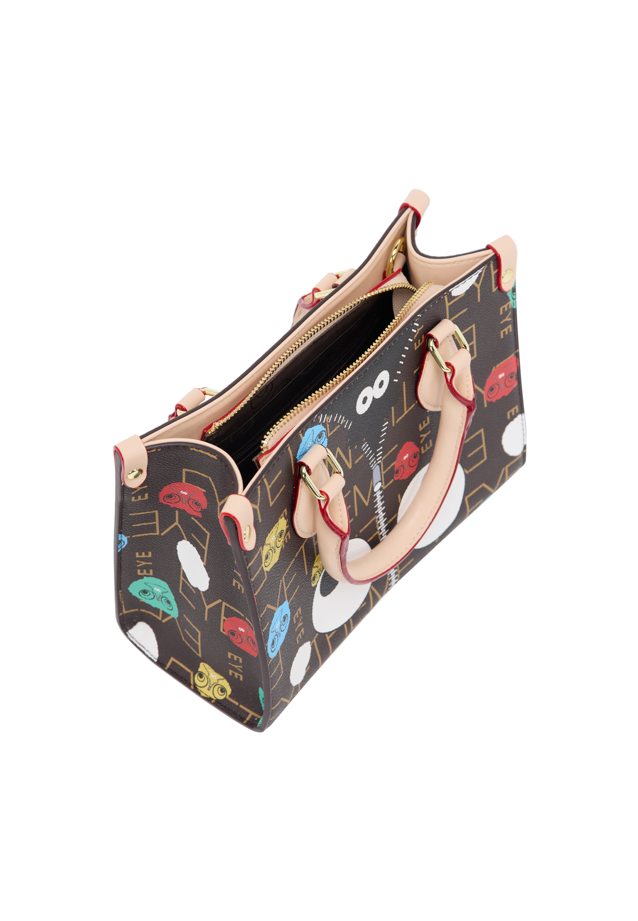 MYMO Handtas 'Pop Eyetheme' in Bruin