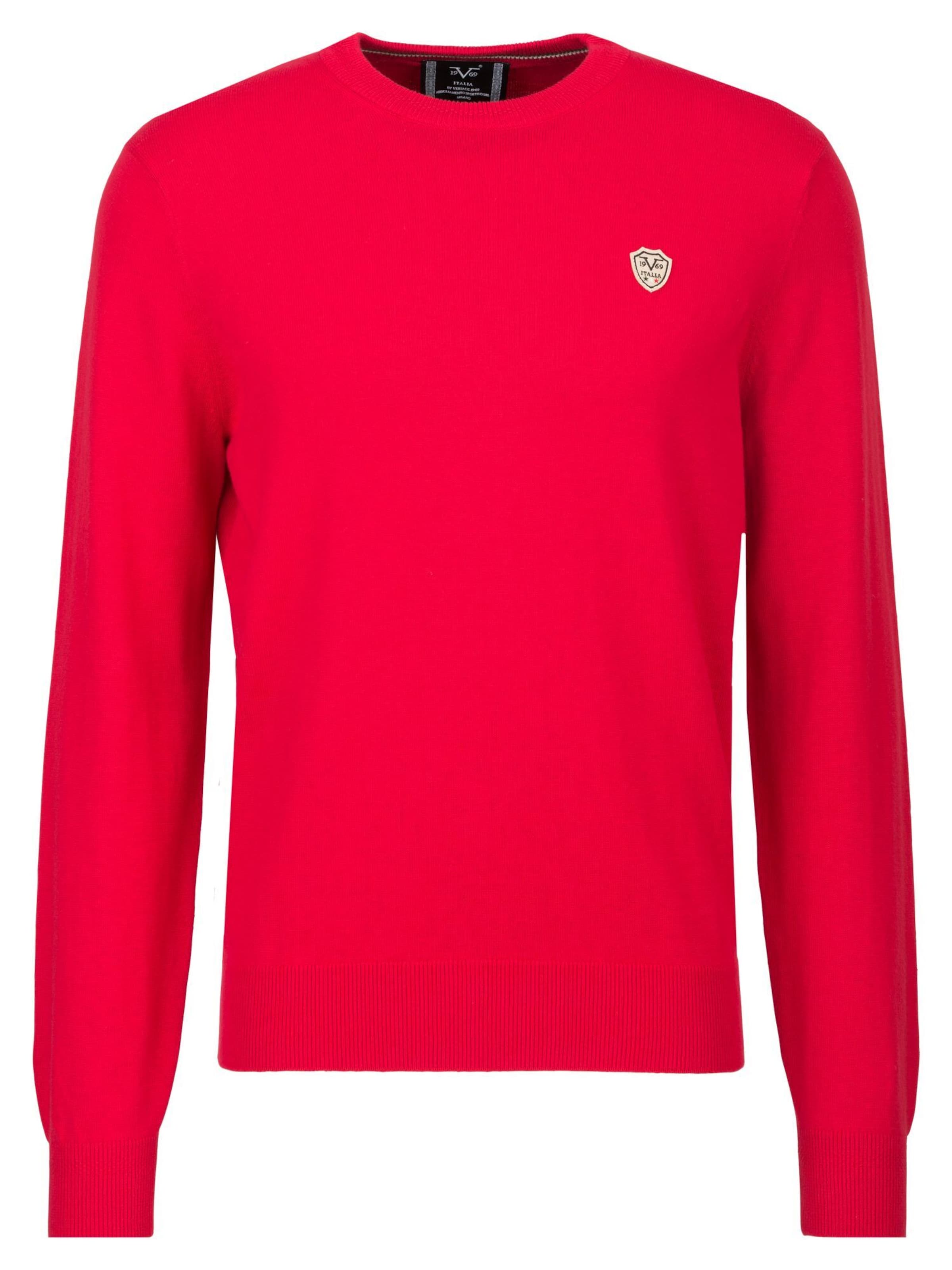 Pull-over 'Tino' 19V69 ITALIA en rouge : devant