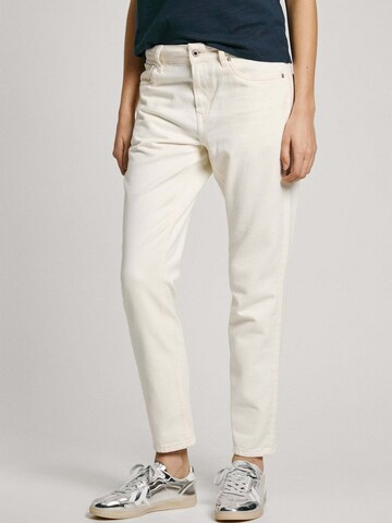 Pepe Jeans Slimfit Jeans in Beige: voorkant