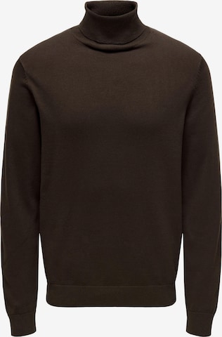 Only & Sons Pullover in Braun: predná strana