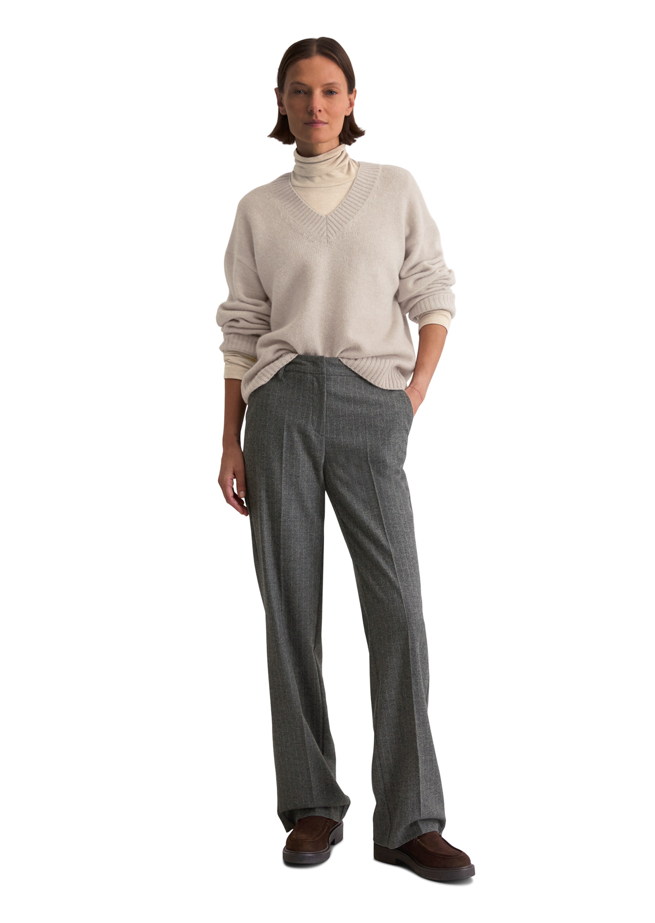 Marc O'Polo Regular Trousers in Grey