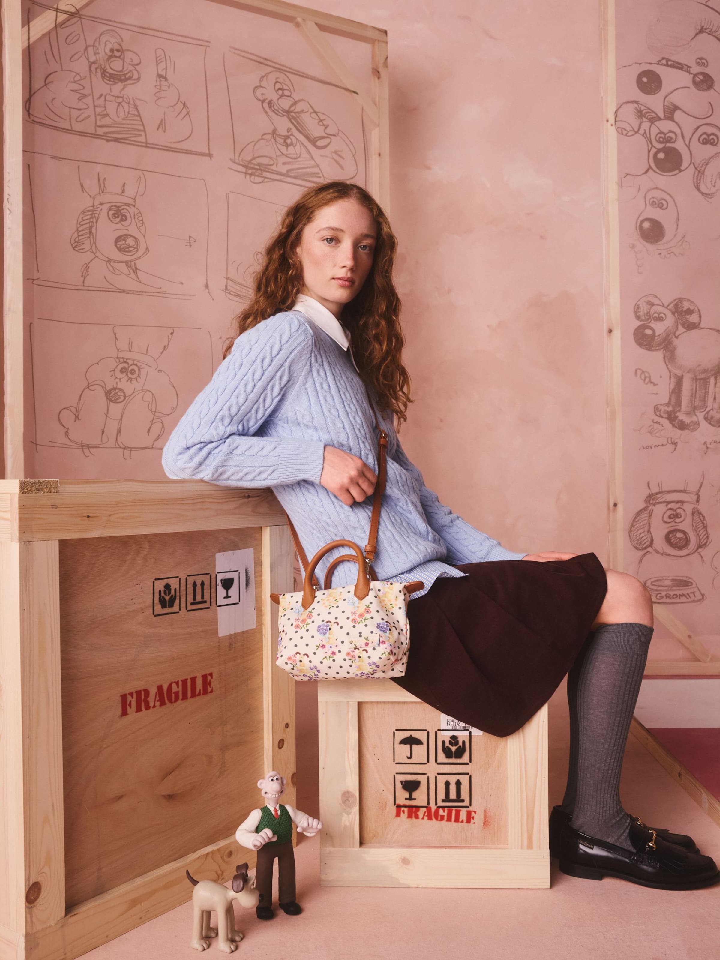 Sacs à main 'Cath Kidston Wallace and Gromit' Cath Kidston en beige
