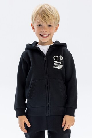 MINOTI Sweatjacke in Schwarz: Vorderseite