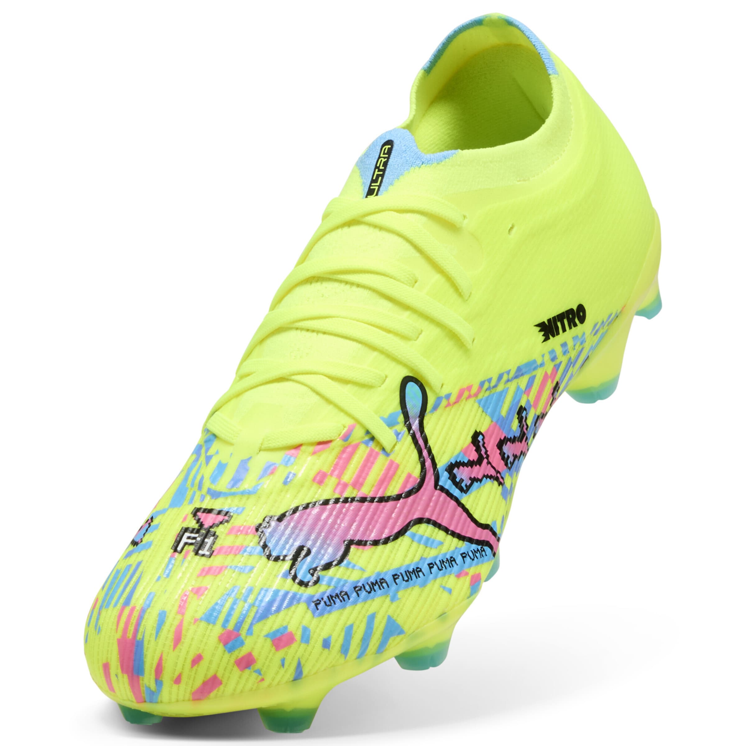 PUMA Voetbalschoen in Groen: voorkant