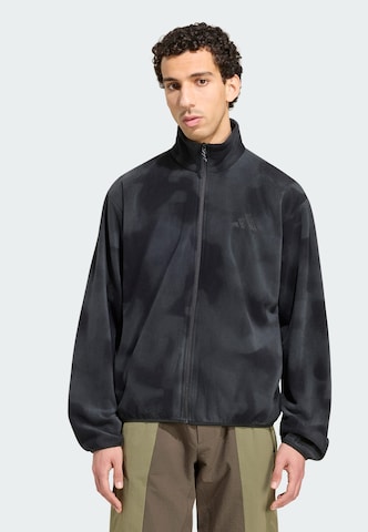 ADIDAS TERREX Athletic fleece jacket in Grey: front
