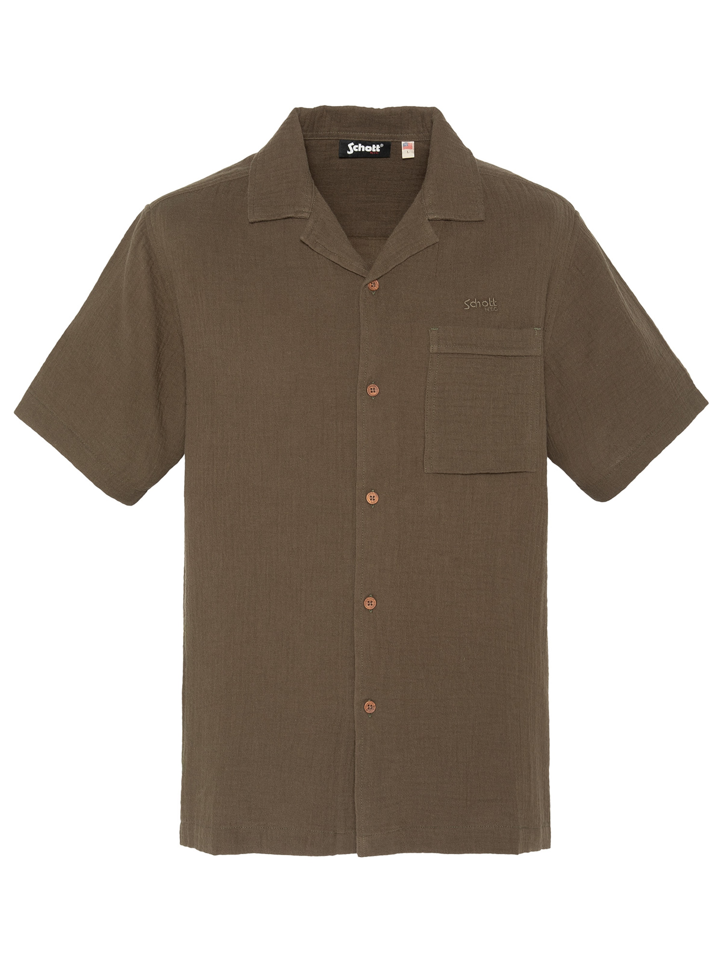 Schott NYC Shirt‌ in Grün: Vorderseite