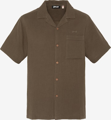 T-Shirt Schott NYC en vert : devant