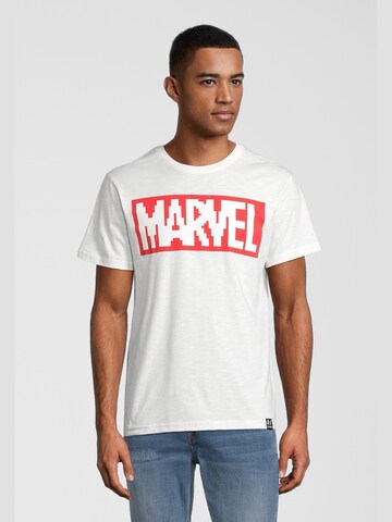 T-Shirt 'Marvel' Recovered en blanc : devant