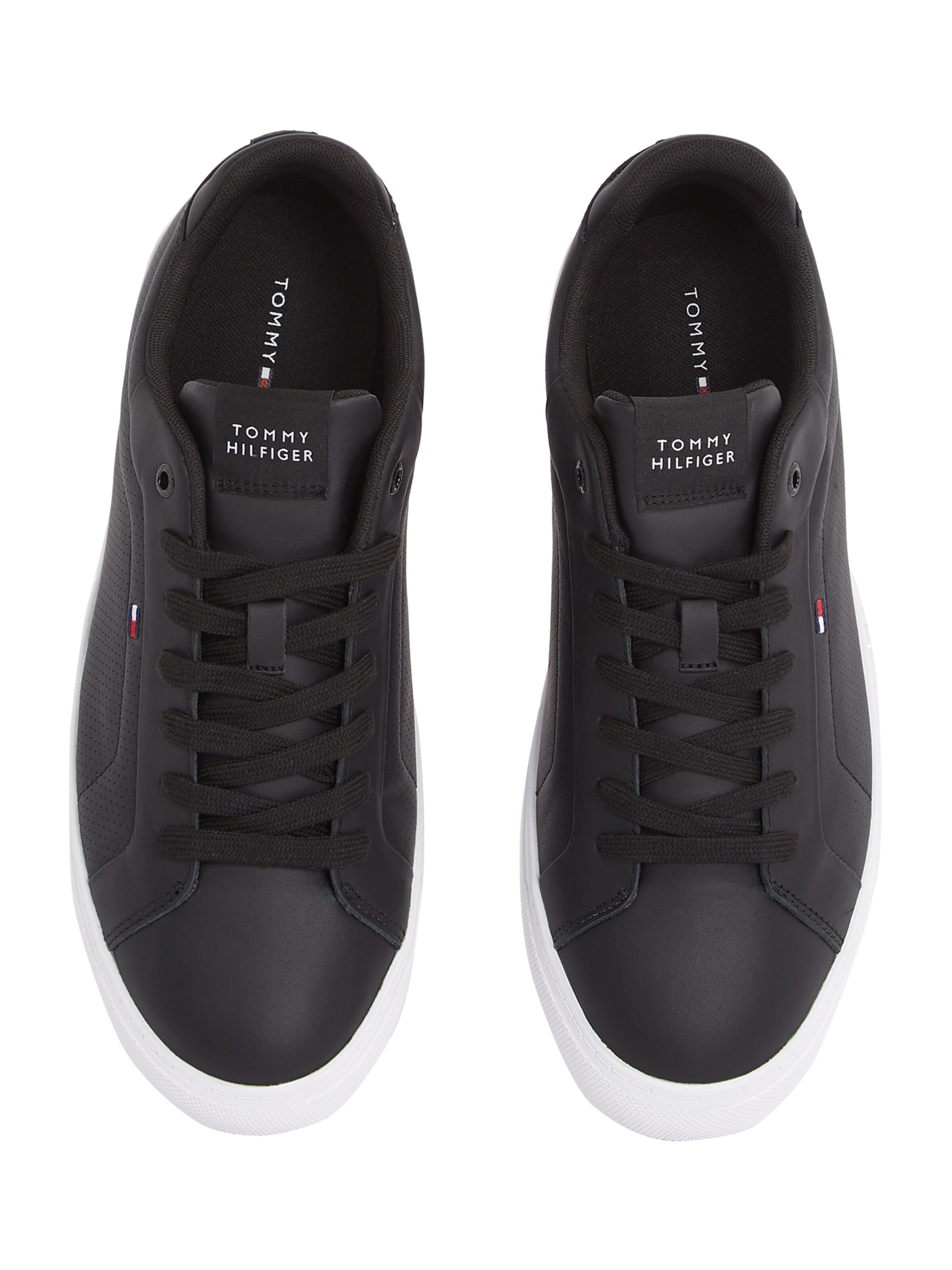 Baskets basses 'Icon Court' TOMMY HILFIGER en noir